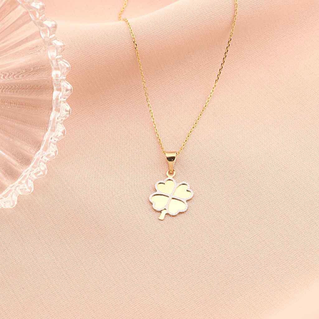 Martisor Pandantiv Aur 14k Trifoi Lucky Charm
