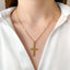 Pandantiv Aur 14k Cruce Impletita