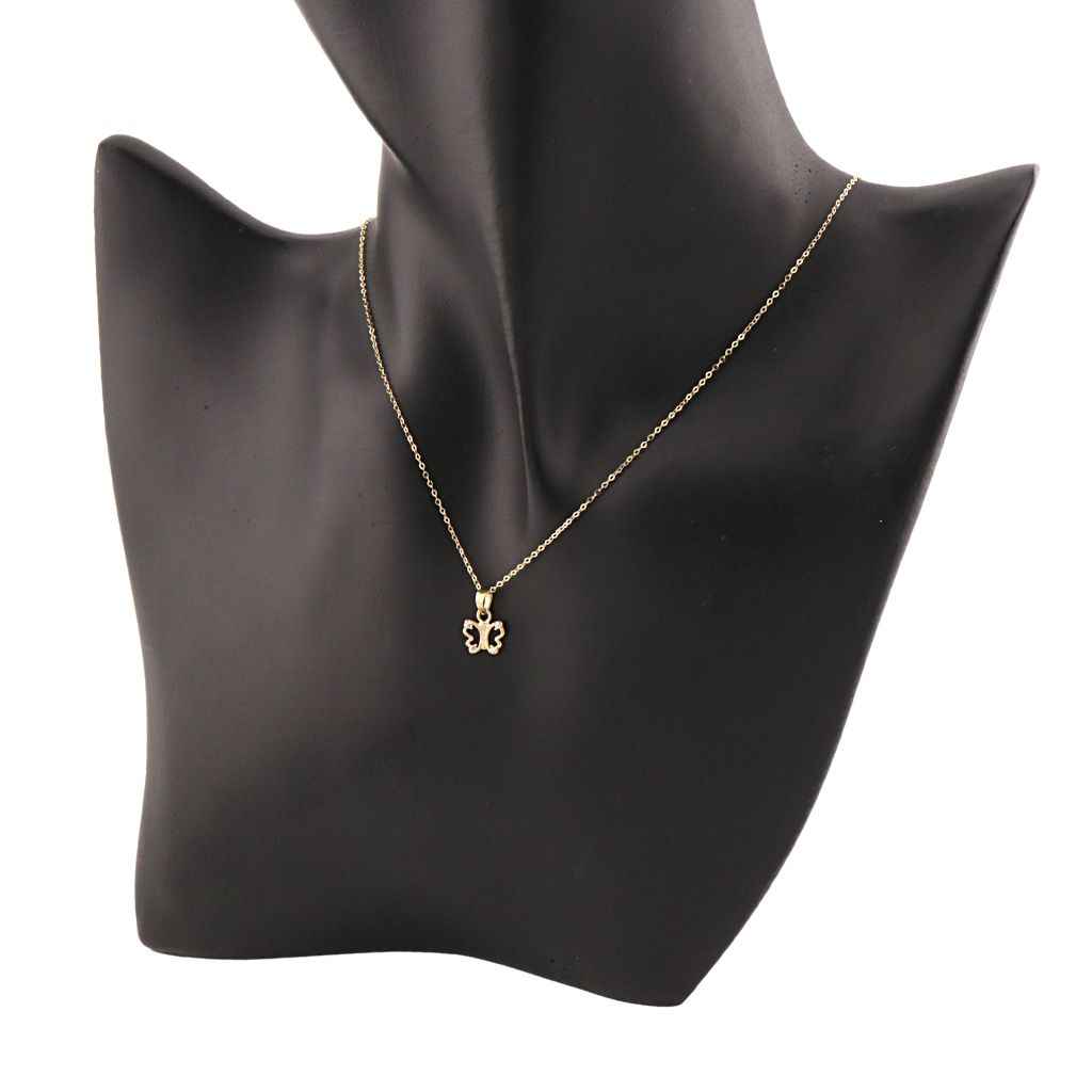 Pandantiv Aur 14k Fluture cu Pietre Zirconia