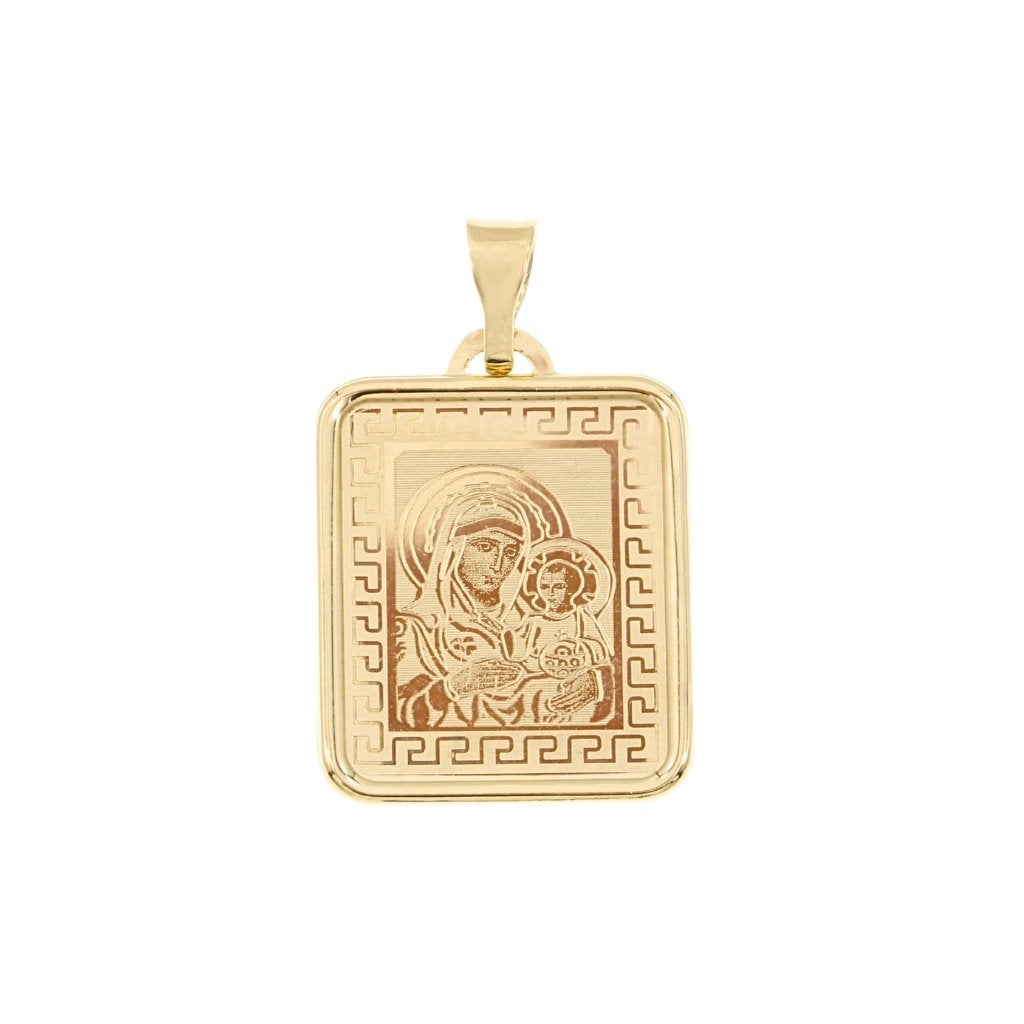 Pandantiv Aur 14k Iconita Maica Domnului