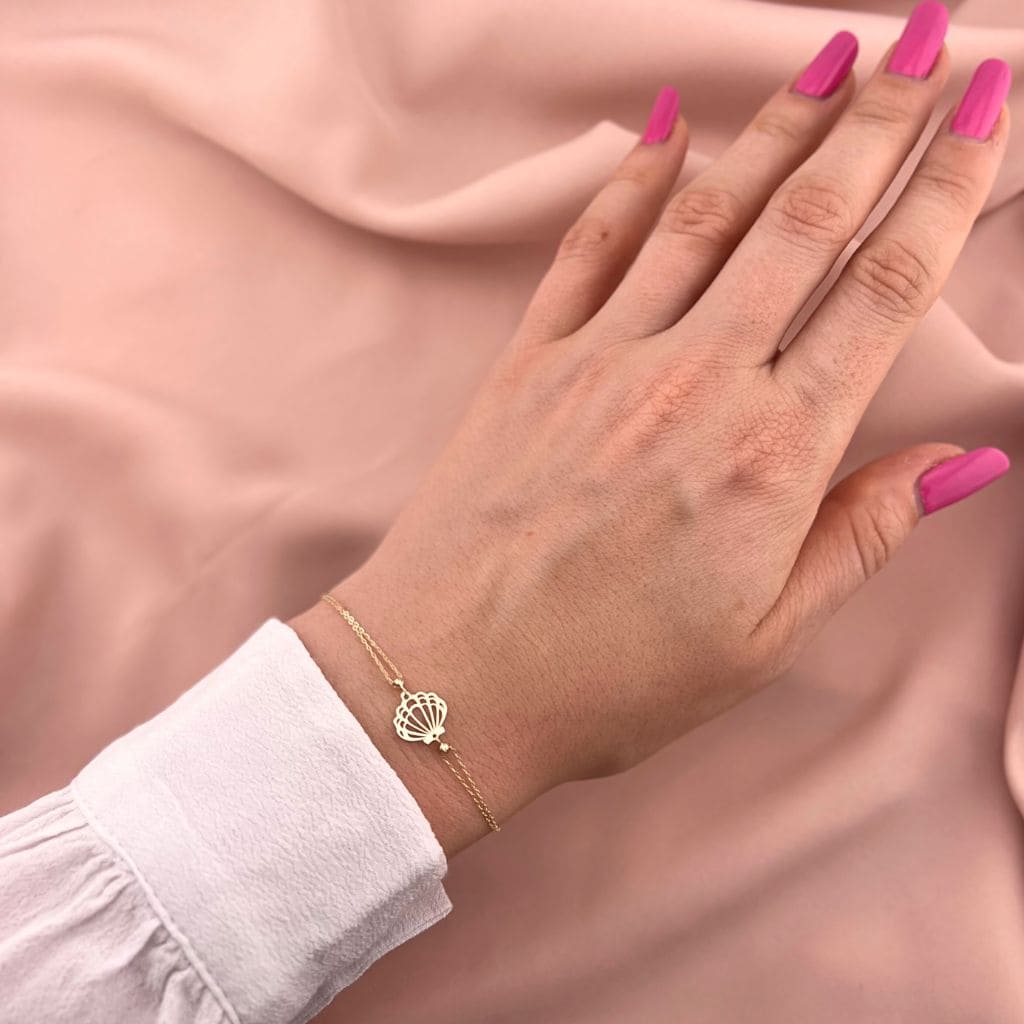 Bratara Aur 14k Seashell
