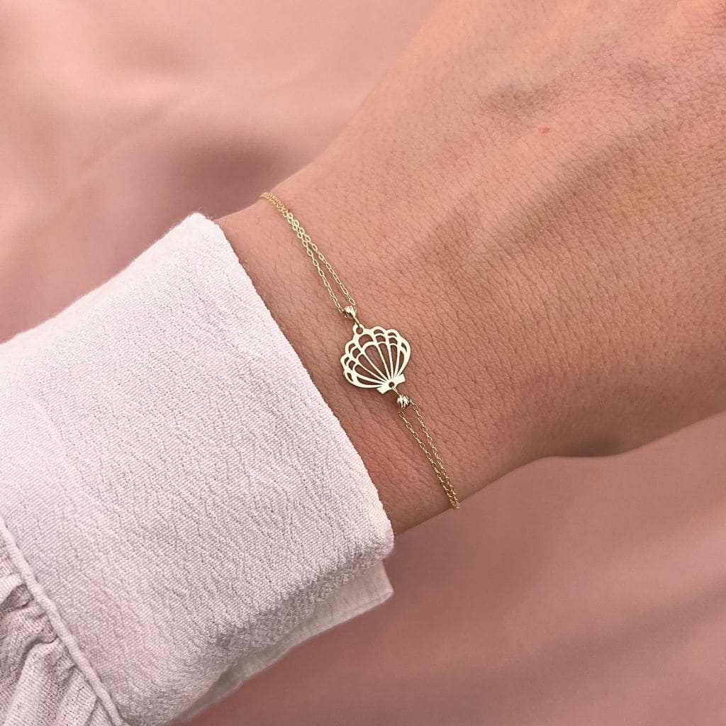 Bratara Aur 14k Seashell