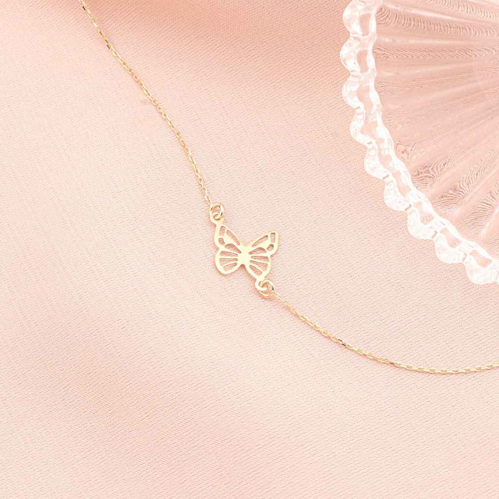 Bratara Aur 14k Simple Butterfly