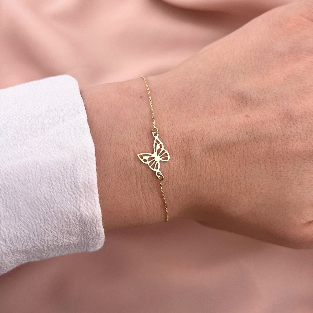 Bratara Aur 14k Simple Butterfly