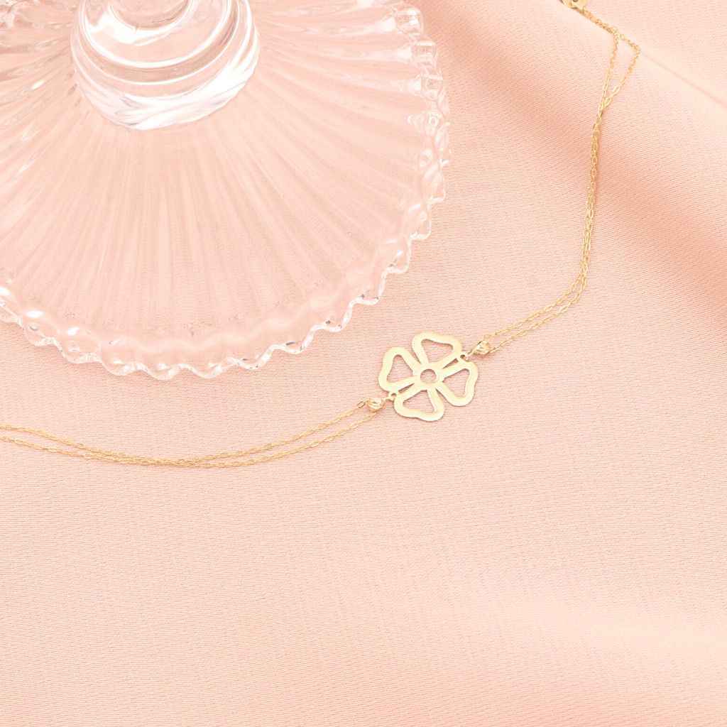 Bratara Aur 14k Trifoi Norocos