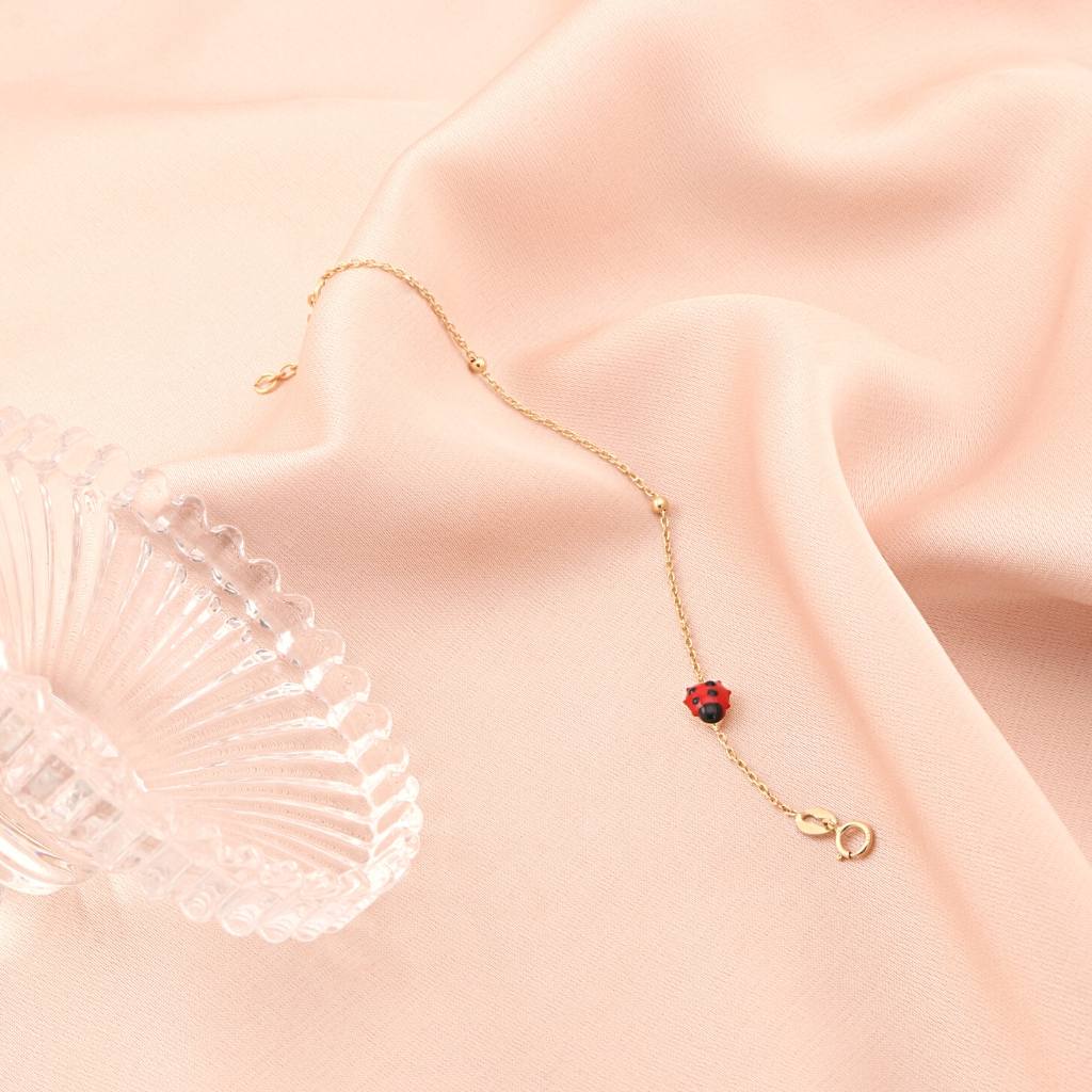 Bratara Copii Aur 14k Buburuza