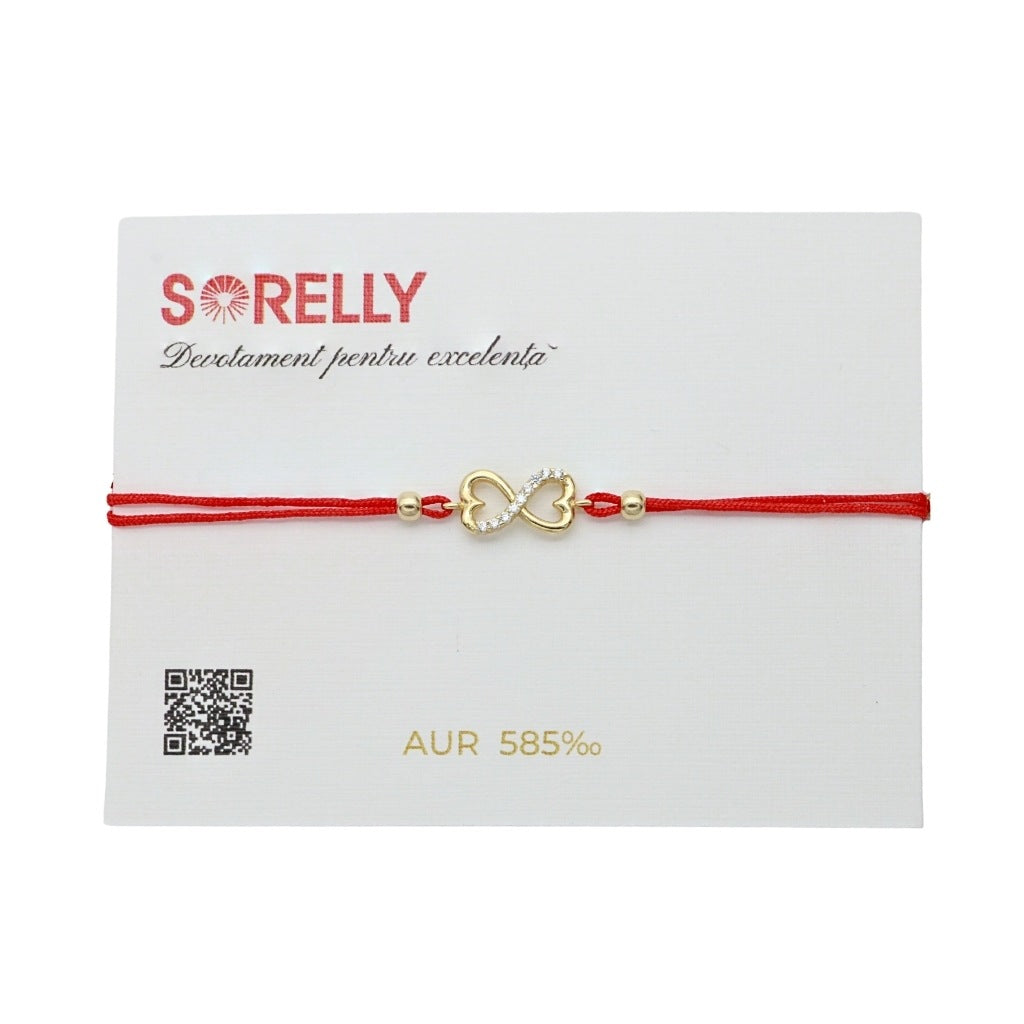 Bratara Snur Aur 14k Infinity Love
