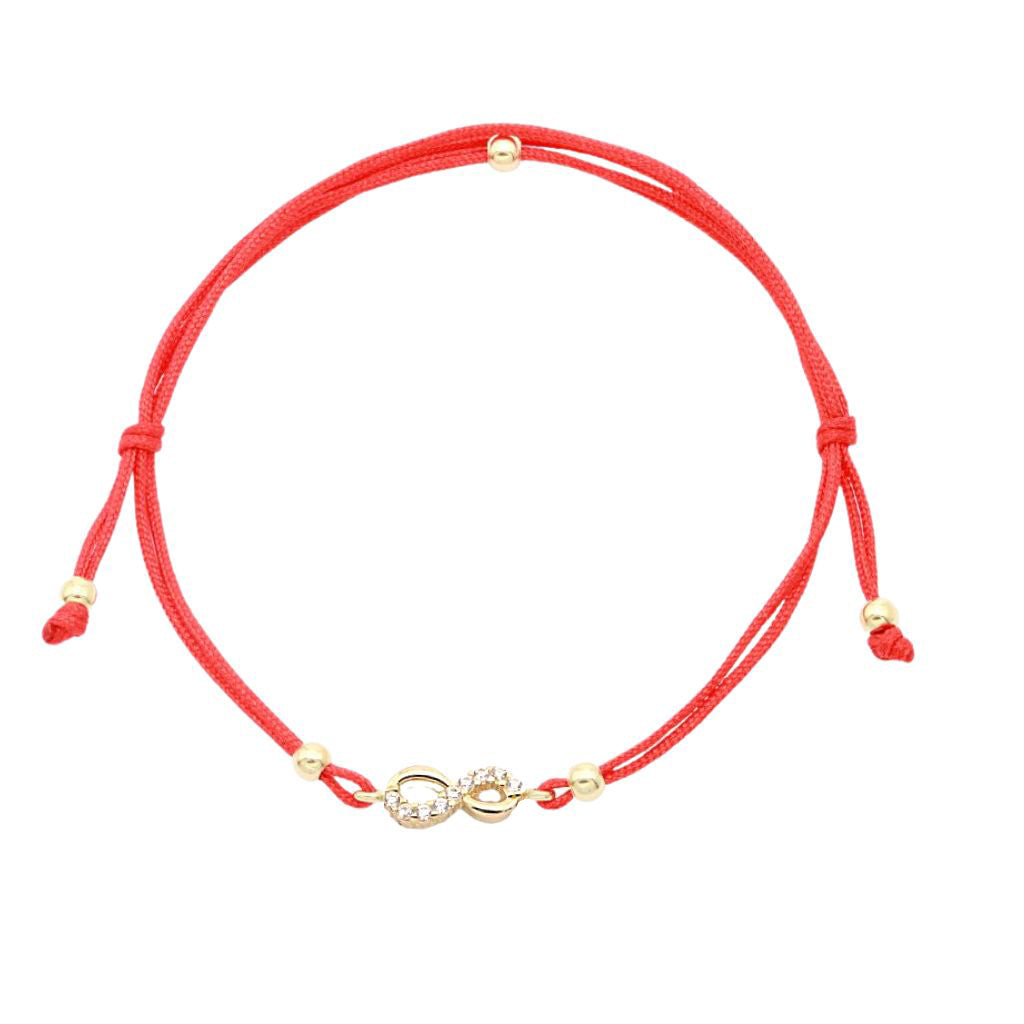 Bratara Snur Aur 14k Model Infinit cu Pietre Zirconia