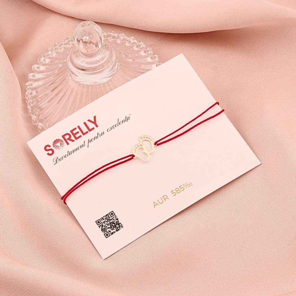 Bratara Snur Aur 14k Picioruse Copil