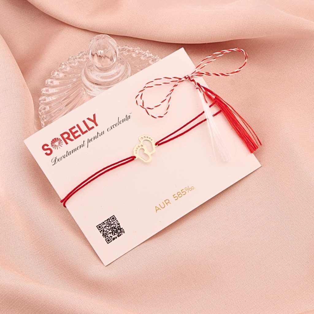 Bratara Snur Aur 14k Picioruse Copil
