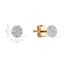 Cercei Aur 14k cu Diamante 0,083 ct