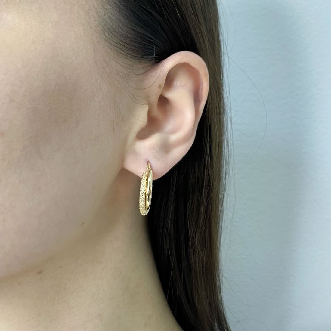 Cercei Aur 14k Double Hoops 1.5cm