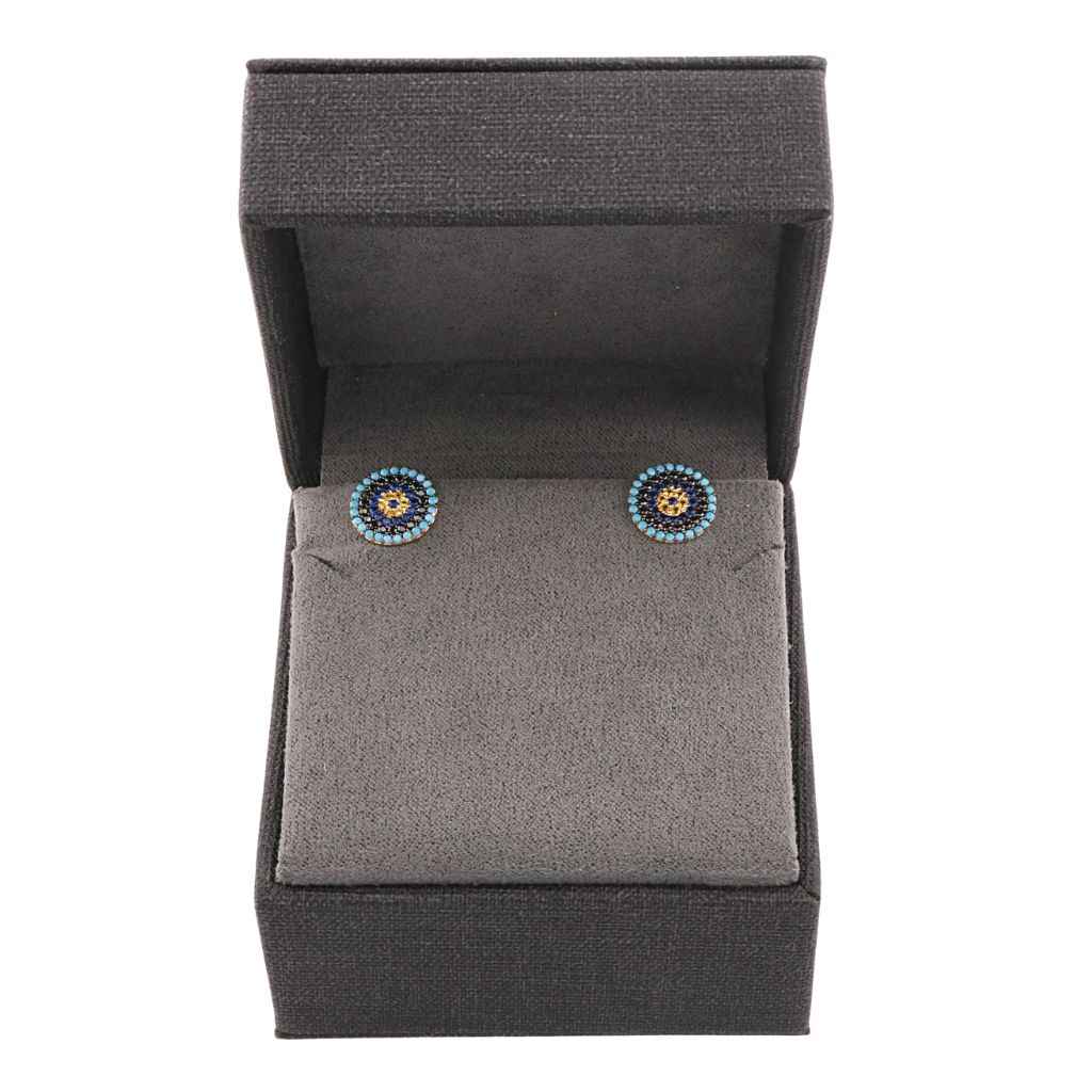 Cercei Aur 14k Evil Eye Protection