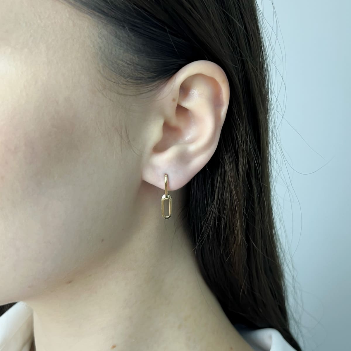 Cercei Aur 14k Modern Chain