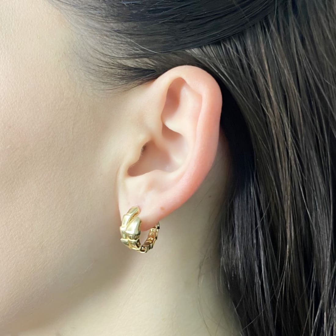 Cercei Aur 14k Tip Veriga Sarpe