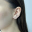 Cercei Aur 14k Trifoi Good Luck cu Pietre Zirconia