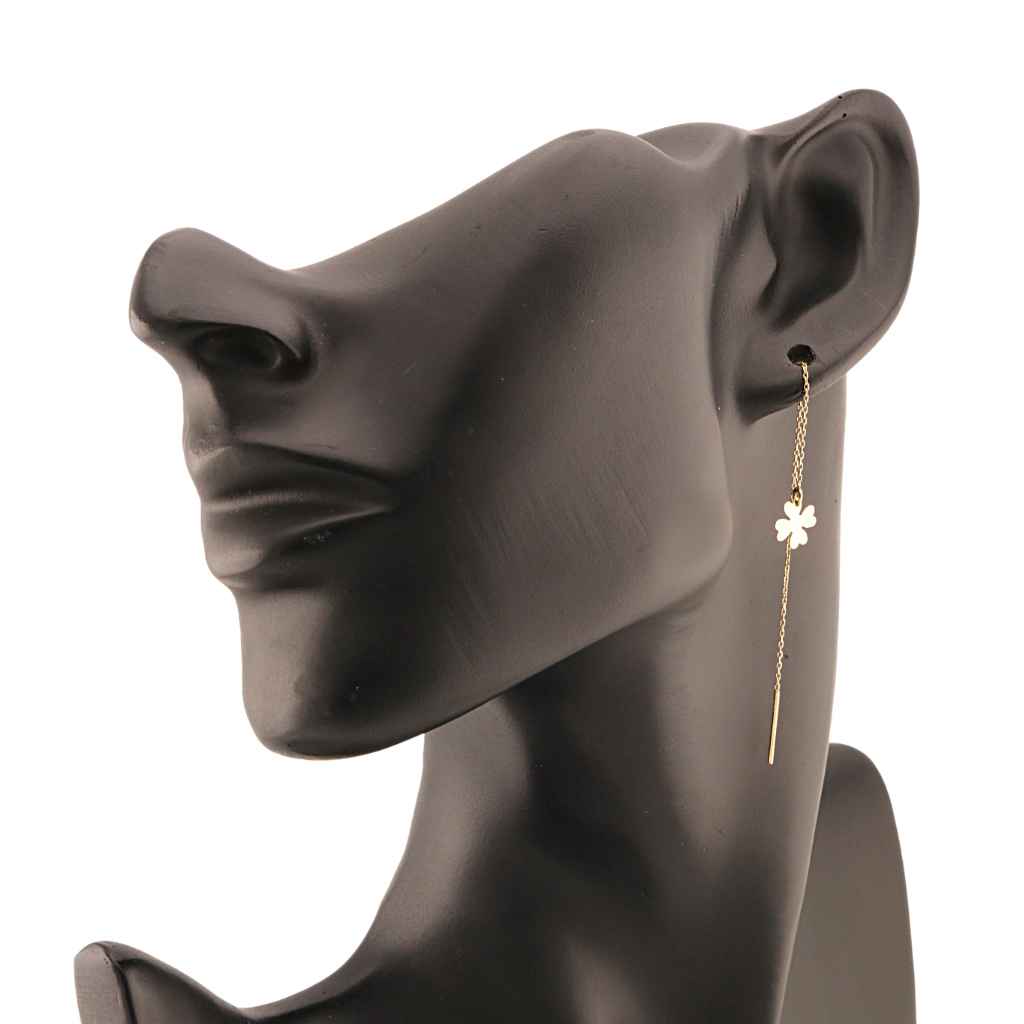 Cercei Fir Aur 14k Trifoi