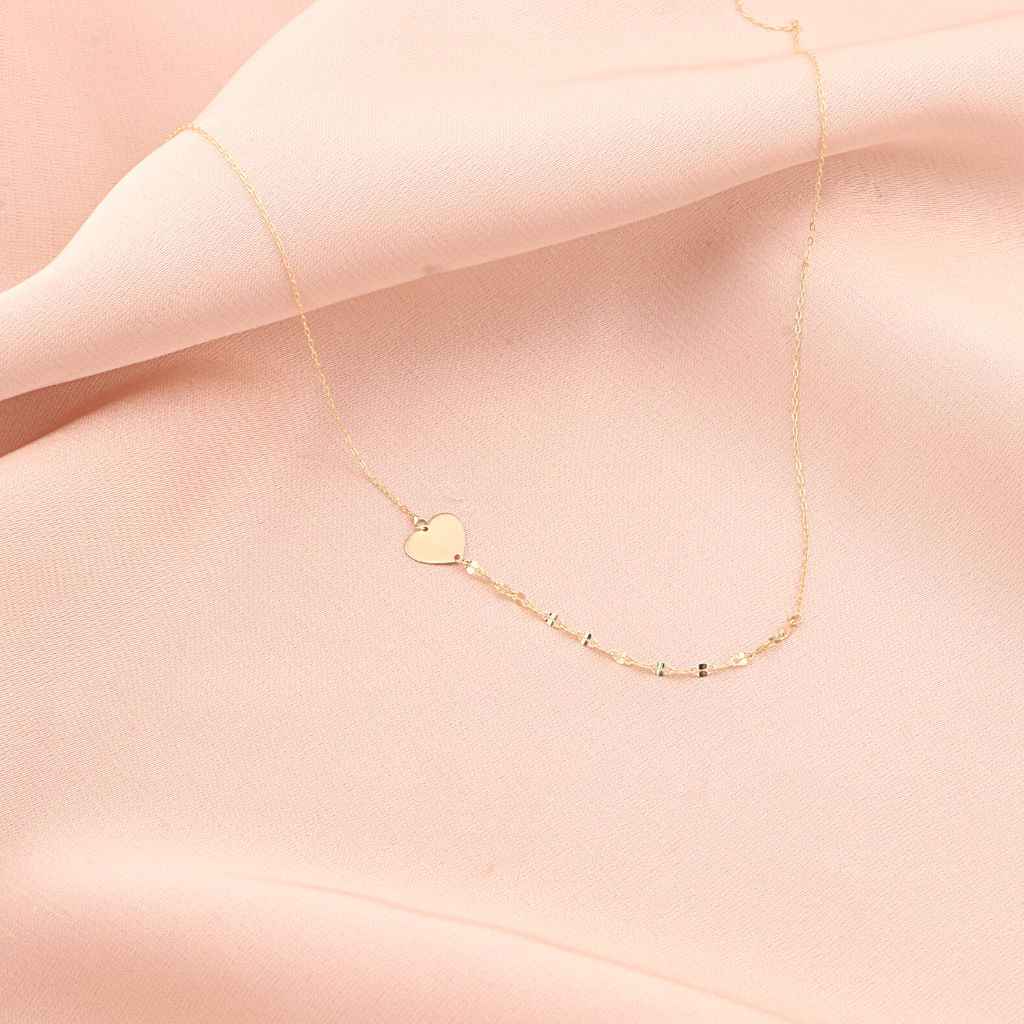 Lant Aur 14k Sequin Link Heart