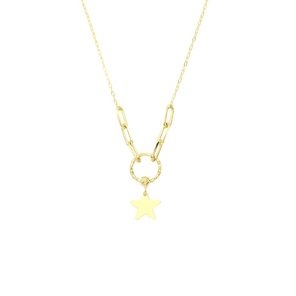 Lant Aur 14k Star Chain