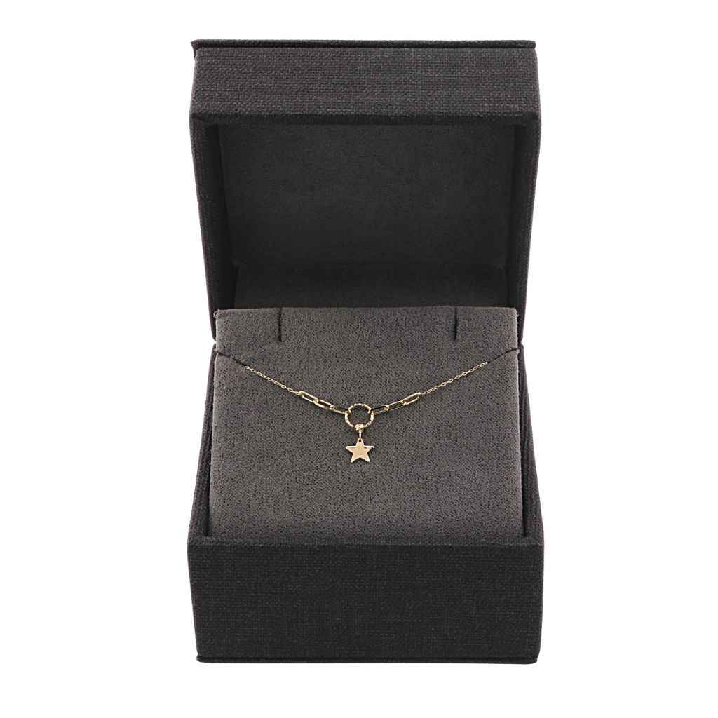 Lant Aur 14k Star Chain