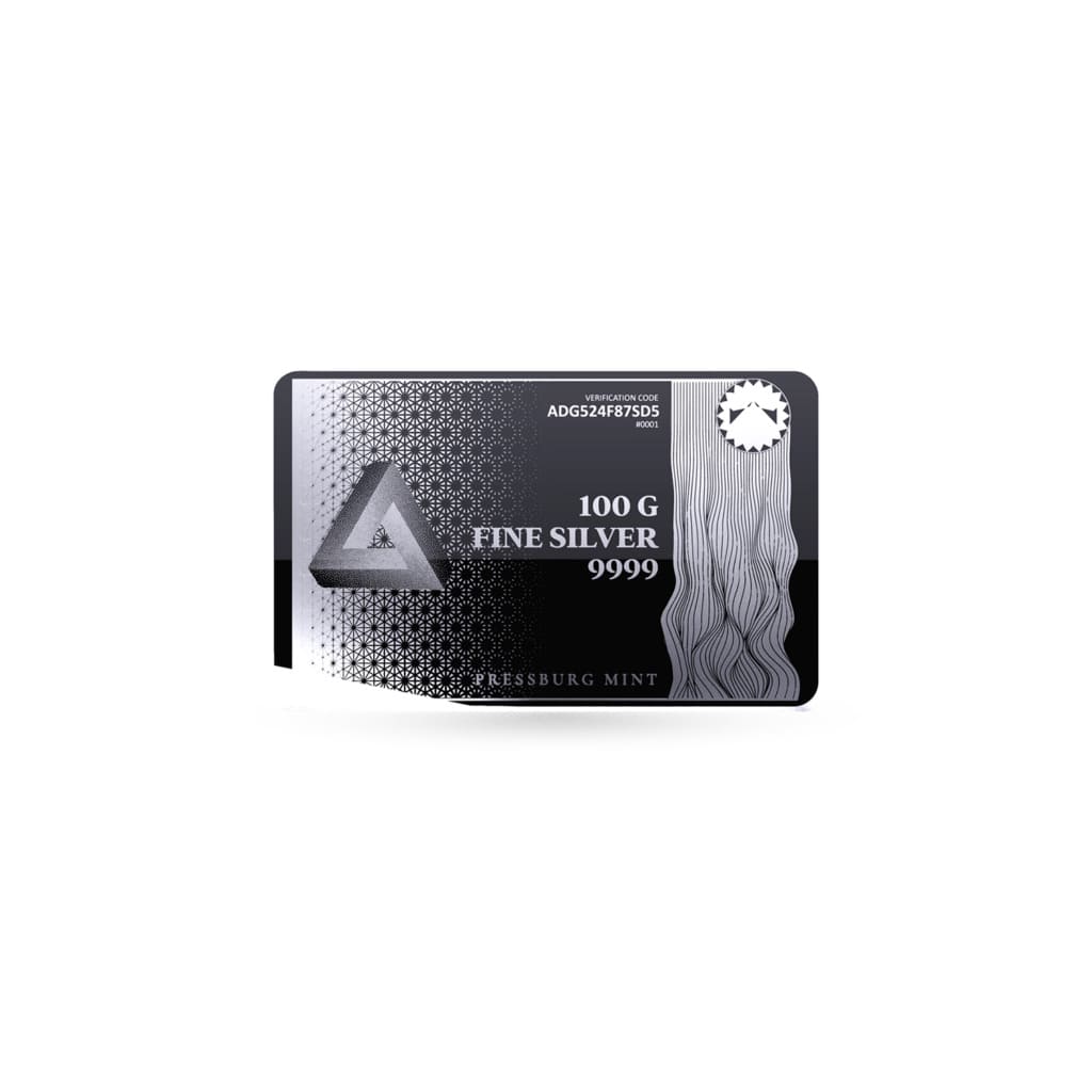 Lingou Argint 100g Triangle Pressburg Mint