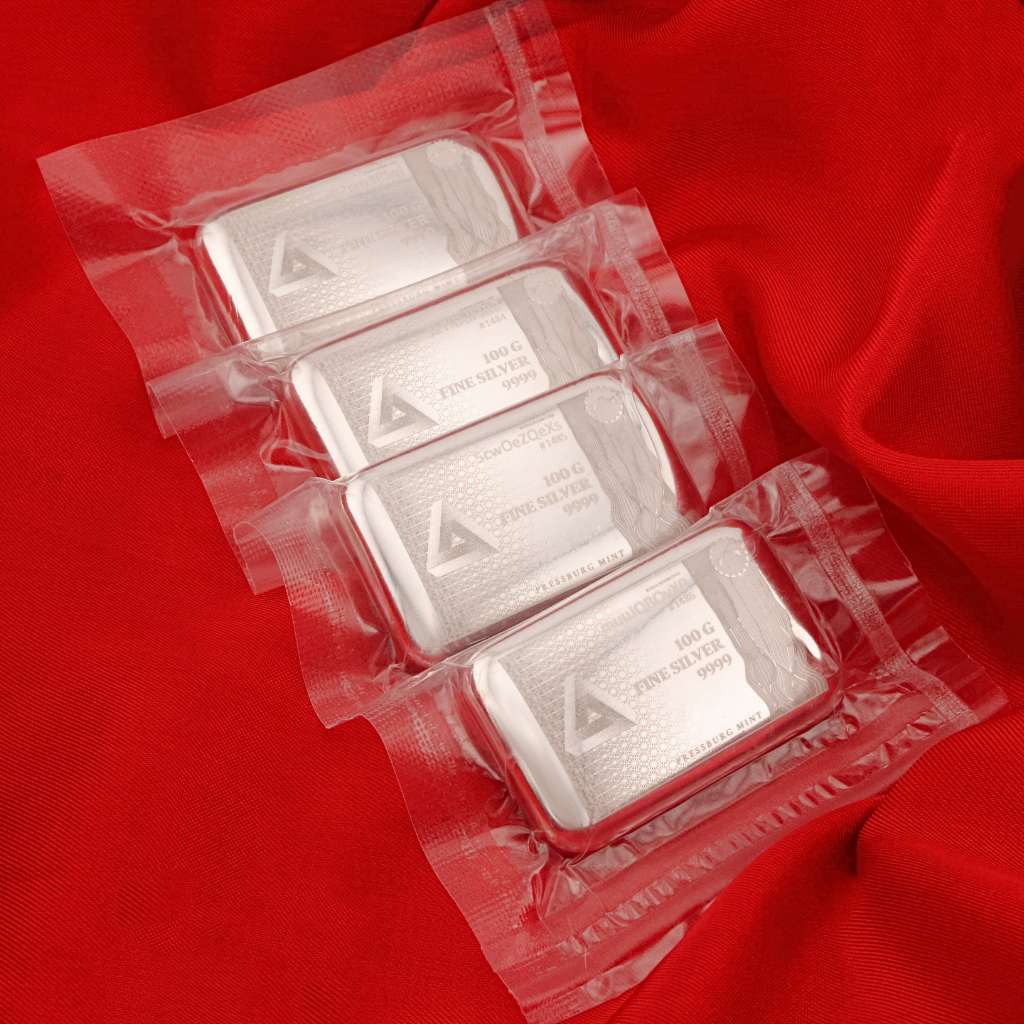 Lingou Argint 100g Triangle Pressburg Mint