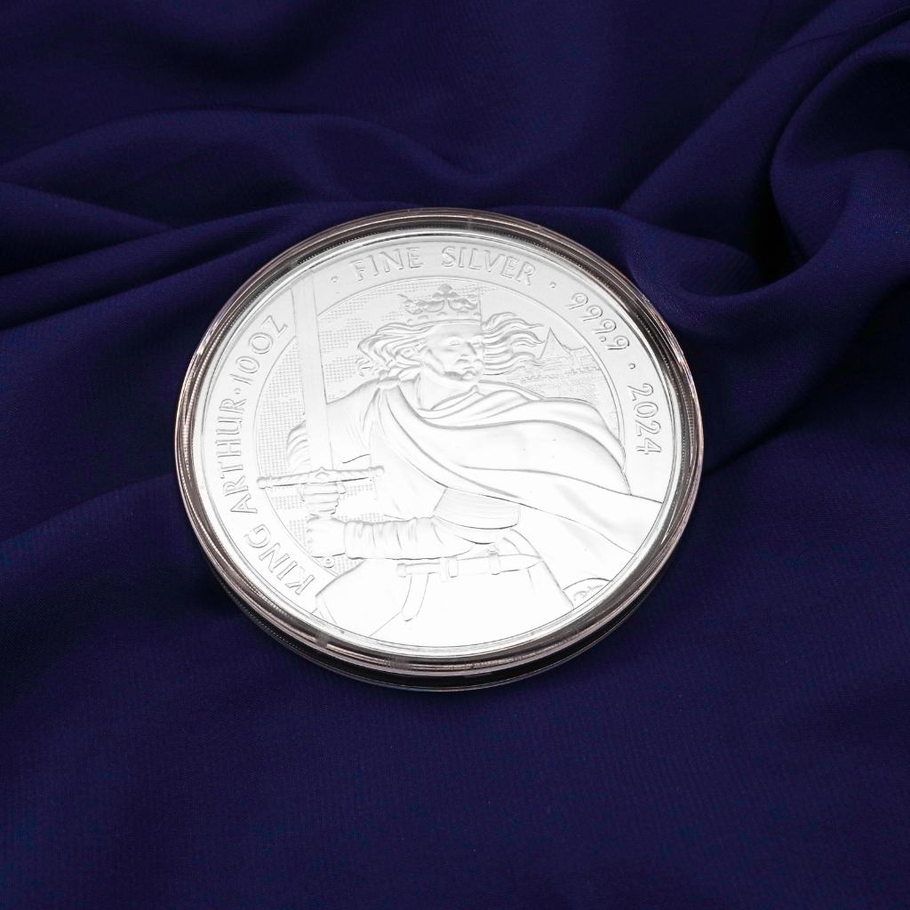 Moneda Argint 10oz King Arthur Myths & Legends 2024