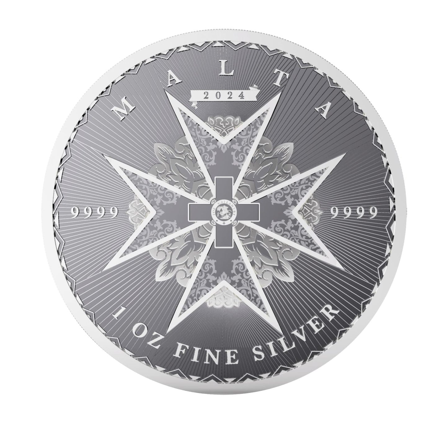 Moneda Argint 31.1g Cruce Malteza 2024