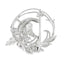 Brosa Argint Stema mocking jay