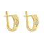 Cercei Aur 14k Model Floral cu Pietre Zirconia - SORELLY