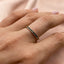 Inel Aur 14k cu Pietre Negre 1.5mm Eternity