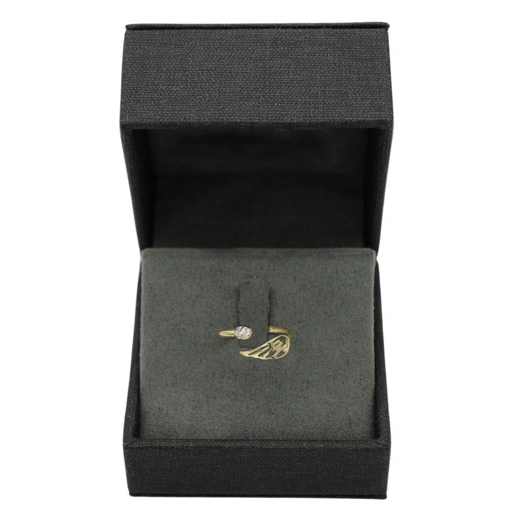 Inel Reglabil Aur 14k Angel Wing