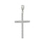 Pandantiv Aur 14k Cruce cu Pietre Zirconia 2cm