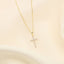 Pandantiv Aur 14k Cruce cu Pietre Zirconia 2cm