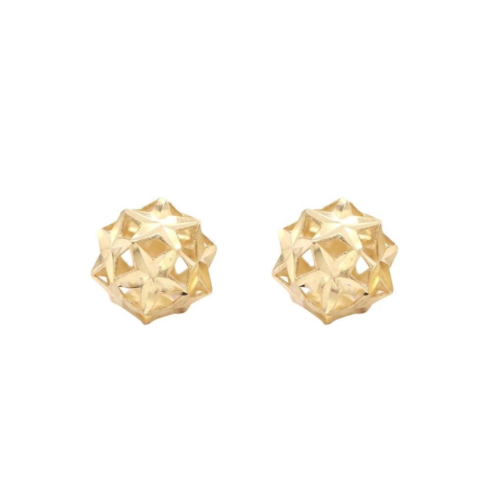 Cercei Aur 14k Rotunzi cu Stele