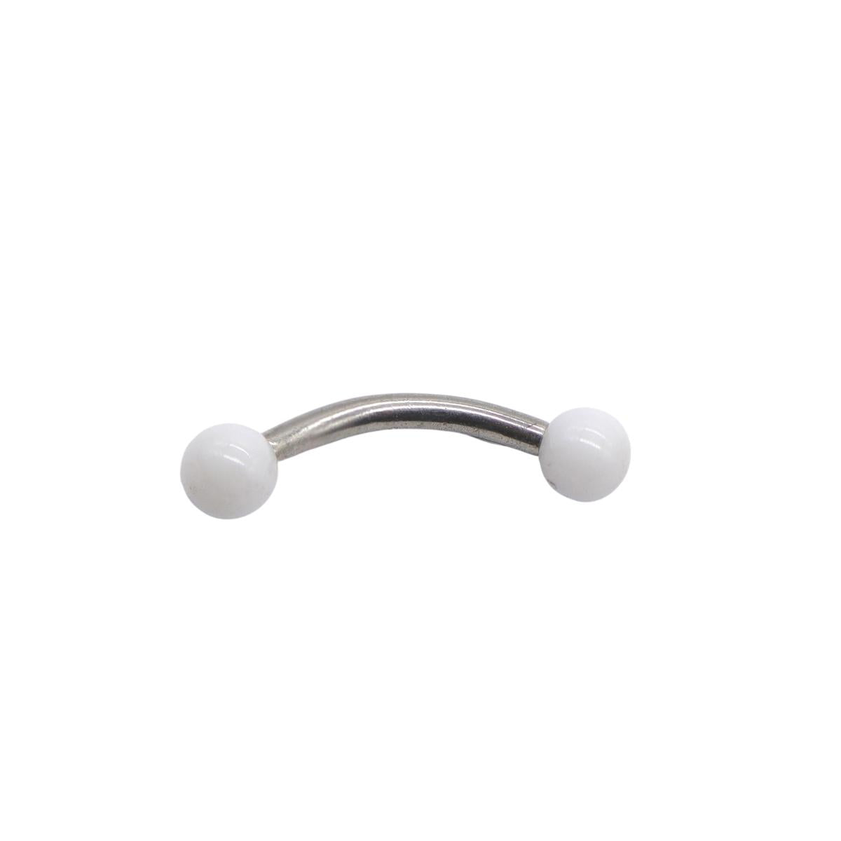 Piercing Titan cu Pietre Albe