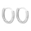 Cercei Argint Eternity cu Pietre Zirconia