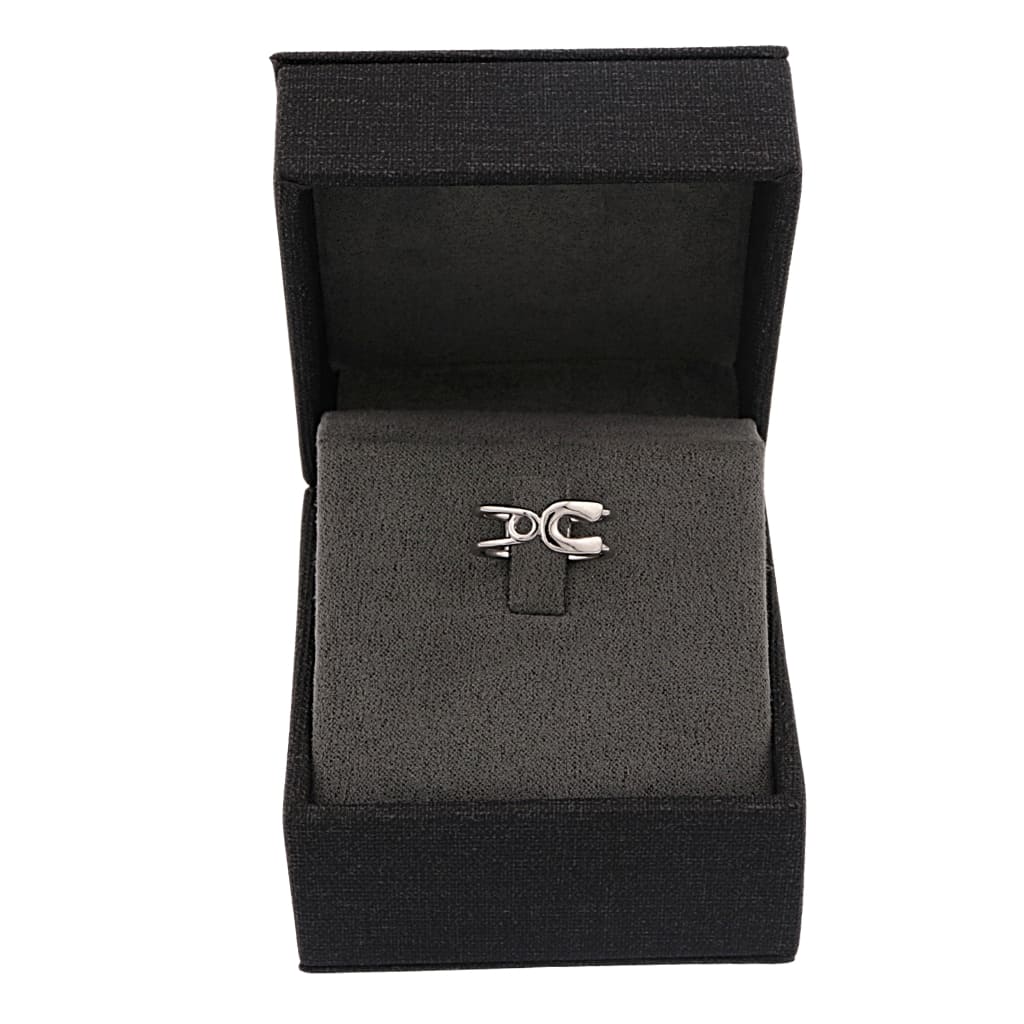 Inel Argint Safety Pin