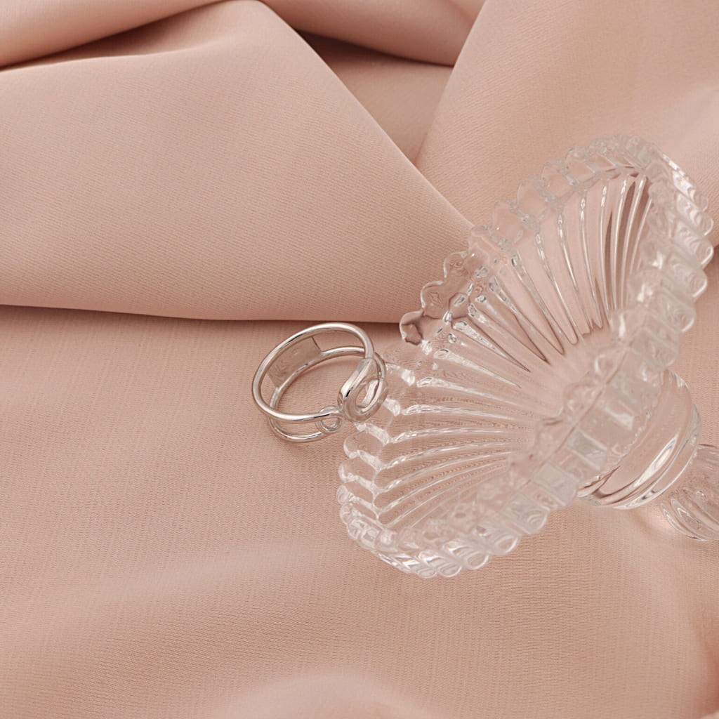 Inel Argint Safety Pin