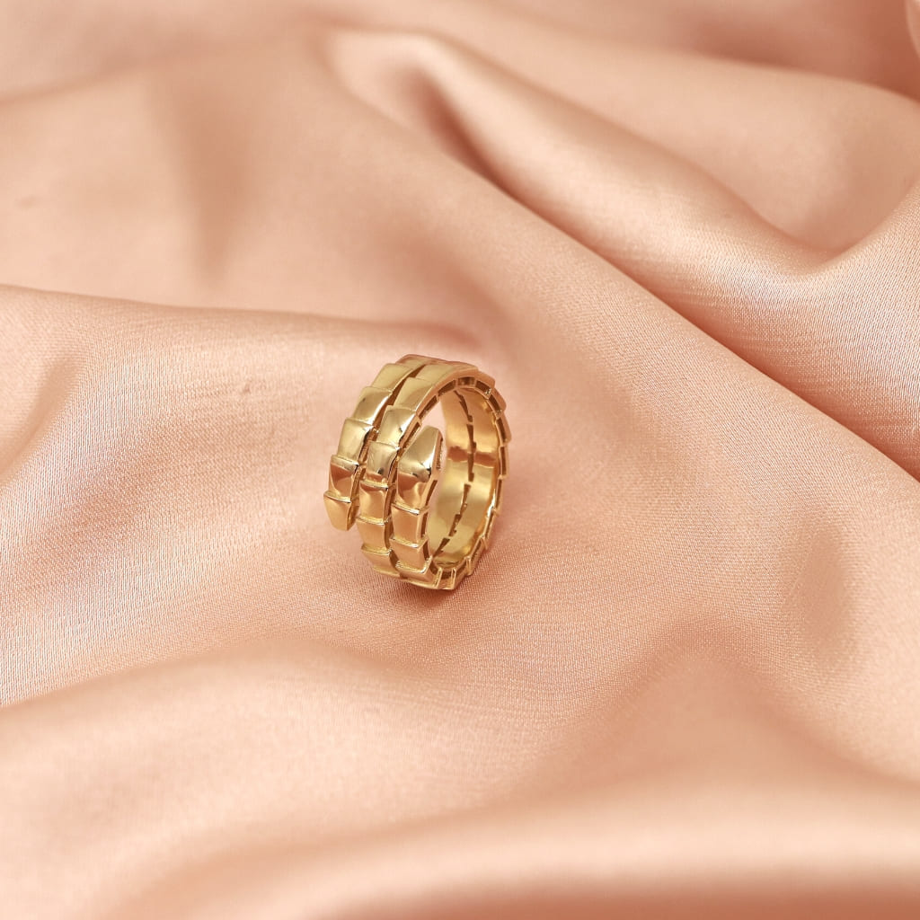 Inel Dublu Aur 14k Sarpe