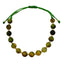 Bratara Snur cu Bile Aur 14k si Piatra Serpentin 6mm