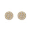 Cercei Aur 14k Cerc cu Zirconii Albe