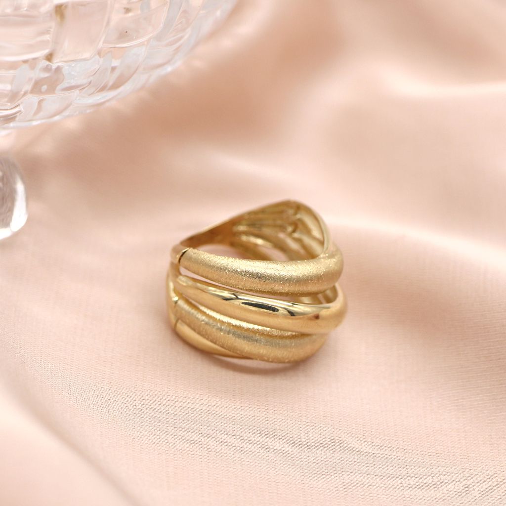 Inel Aur 14k Wavy Gold