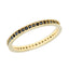 Inel Aur 14k cu Pietre Negre 1.5mm Eternity
