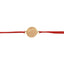Bratara Snur Rosu Aur 14k Minge de Fotbal