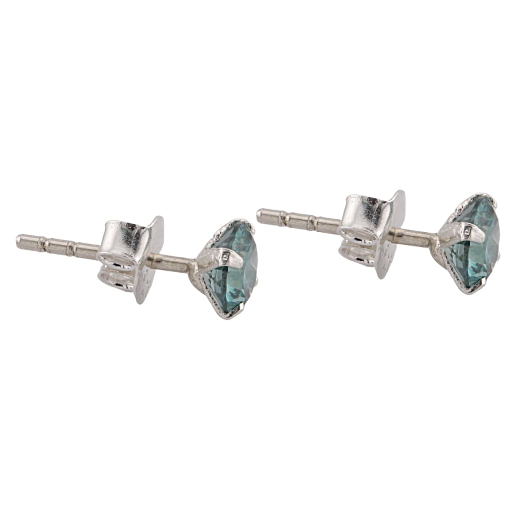 Cercei Argint Birthstone Luna Mai - Happy Turquoise