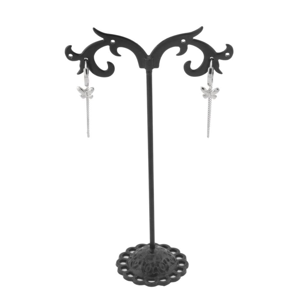 Cercei Argint Butterfly Chain Hoops