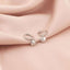 Cercei Argint Little Heart Hoops