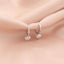 Cercei Argint Little Heart Hoops