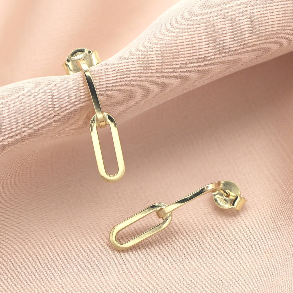 Cercei Aur 14k Modern Chain